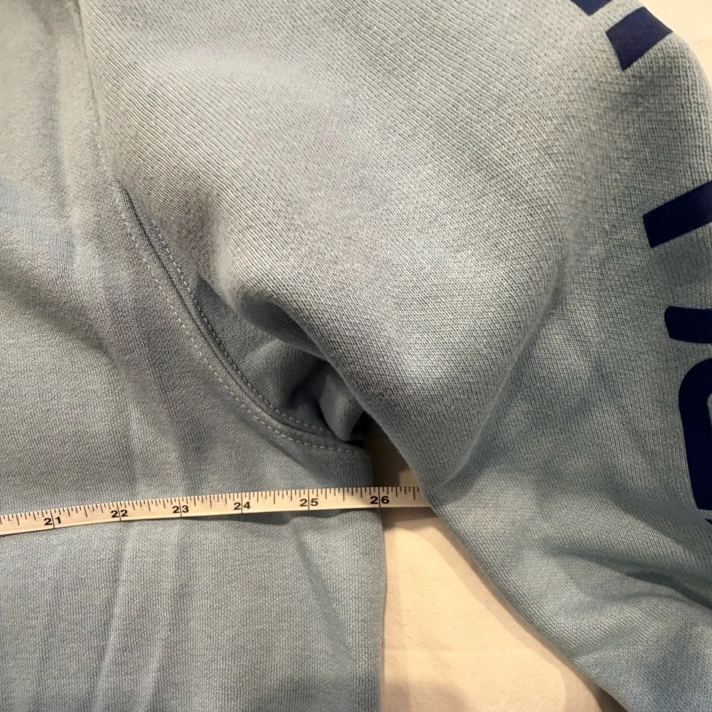 Carhartt Men's Light Blue Hoodie with Logo Sleeve, XL, new without tags - Picture 5 of 6